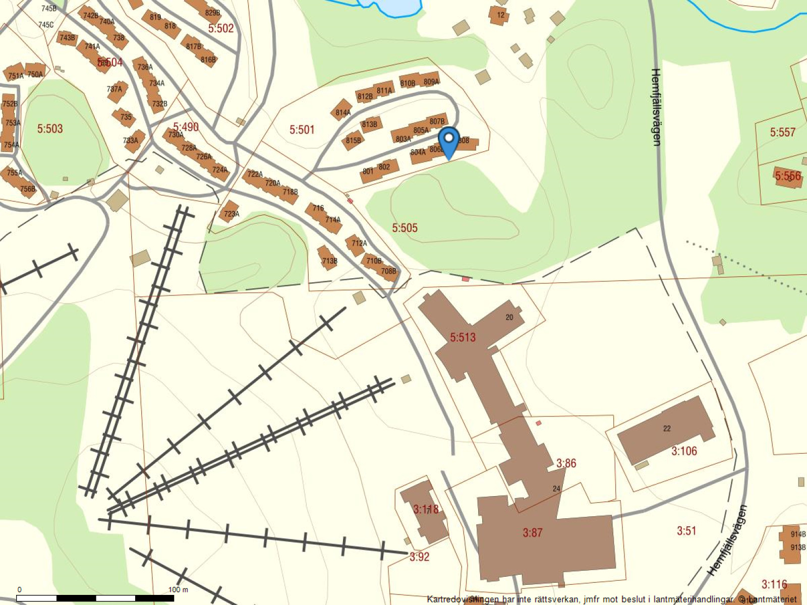 Fastighetskarta Vasabyn 806 Ö