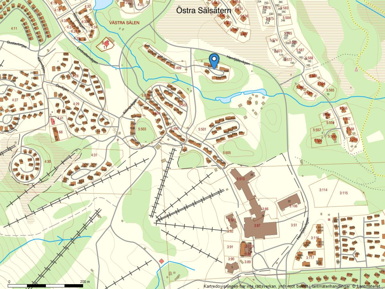 Fastighetskarta Vasabyn 833 Ö