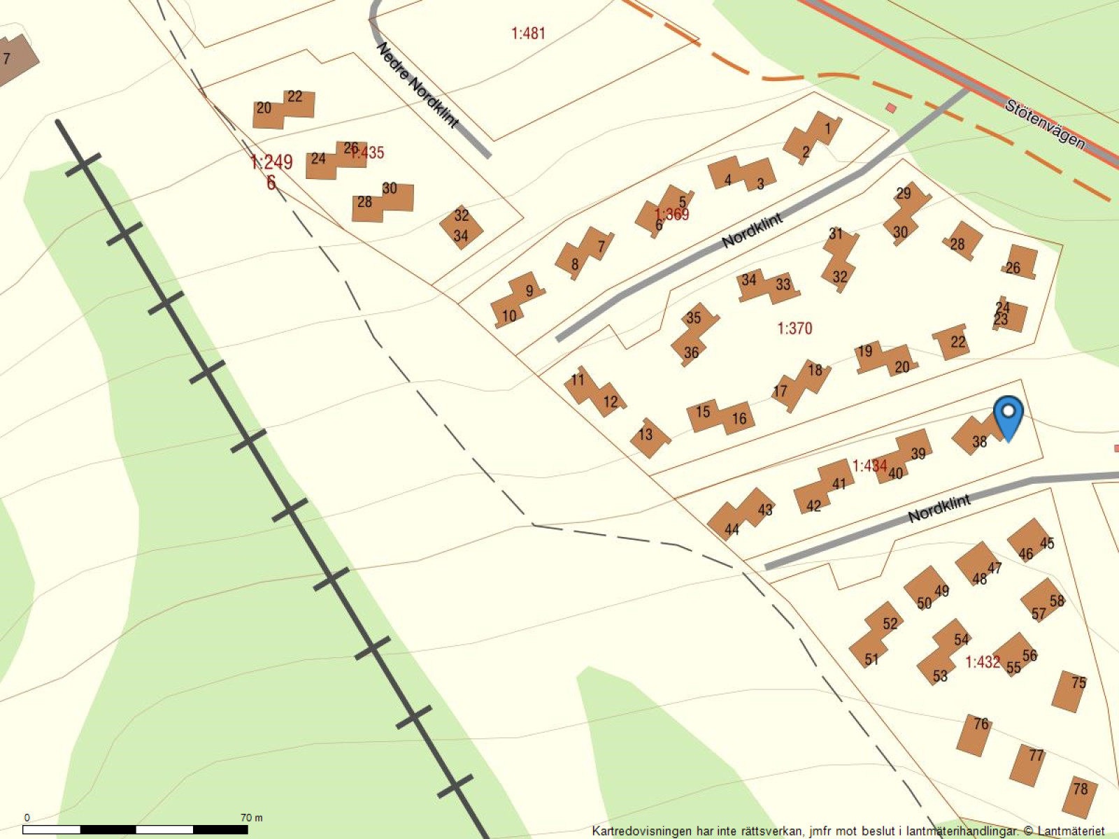 Fastighetskarta Nordklint 37