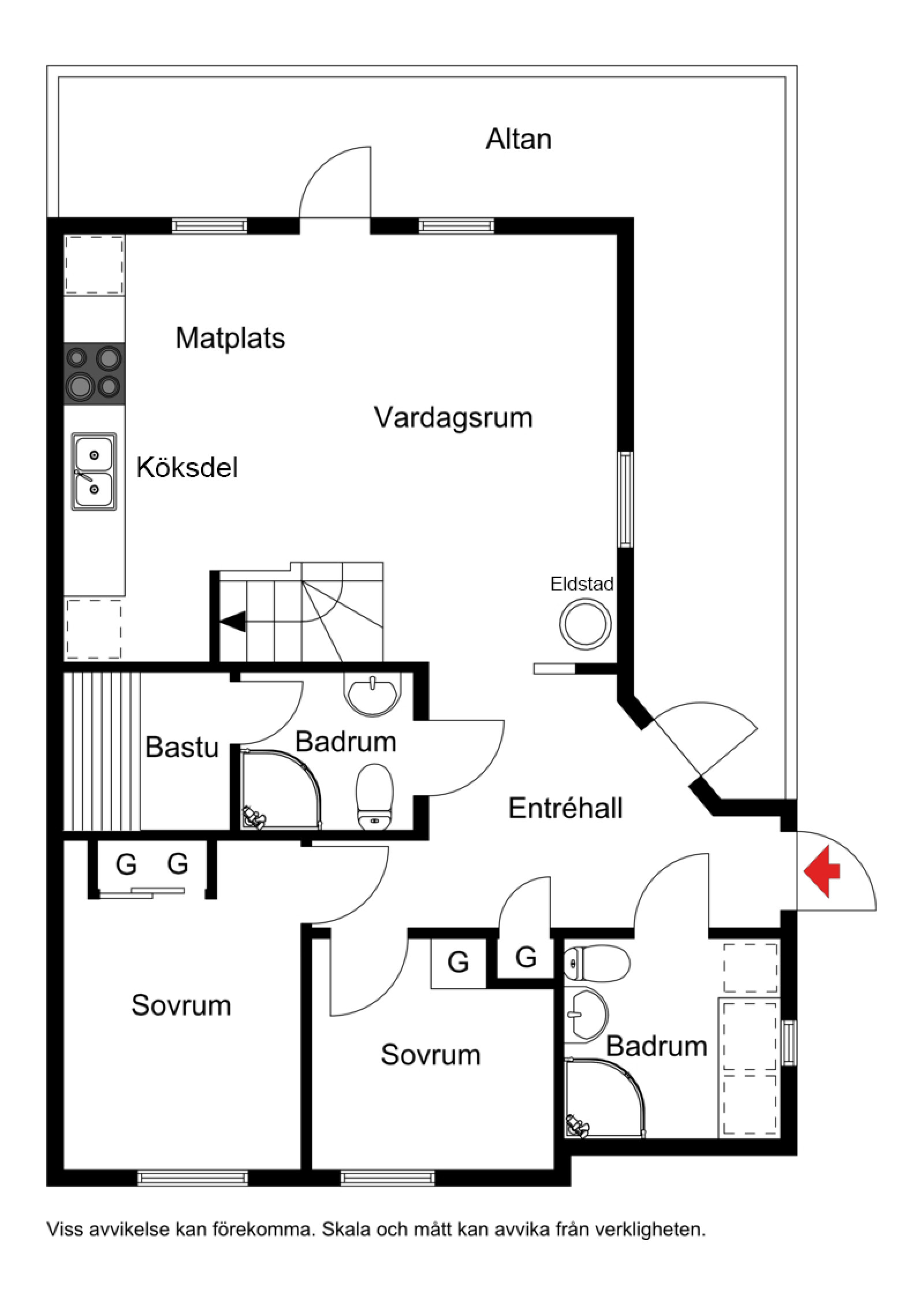 Planskiss Pistvägen 532A