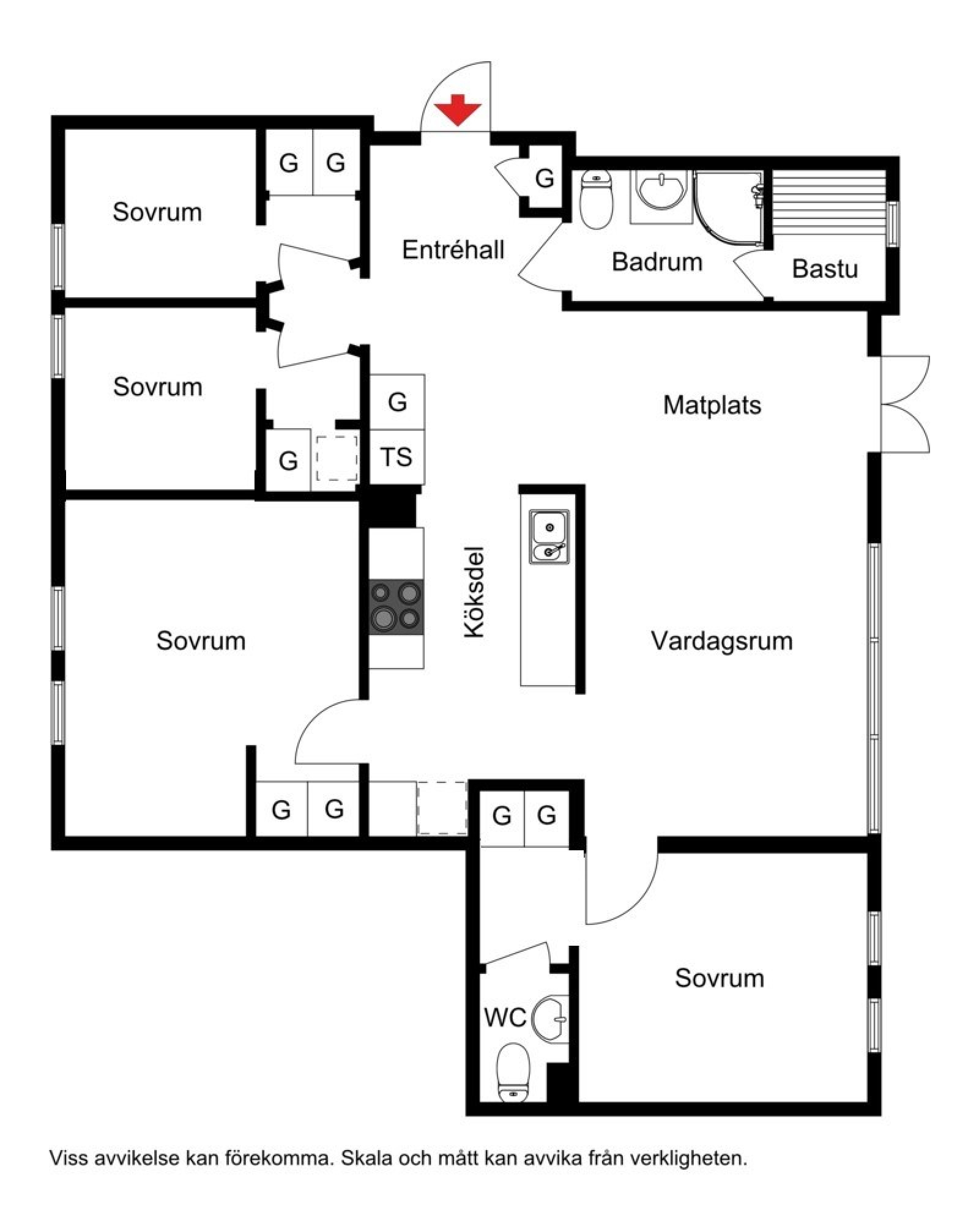 Planskiss Varglyan 101 (Frostvägen)