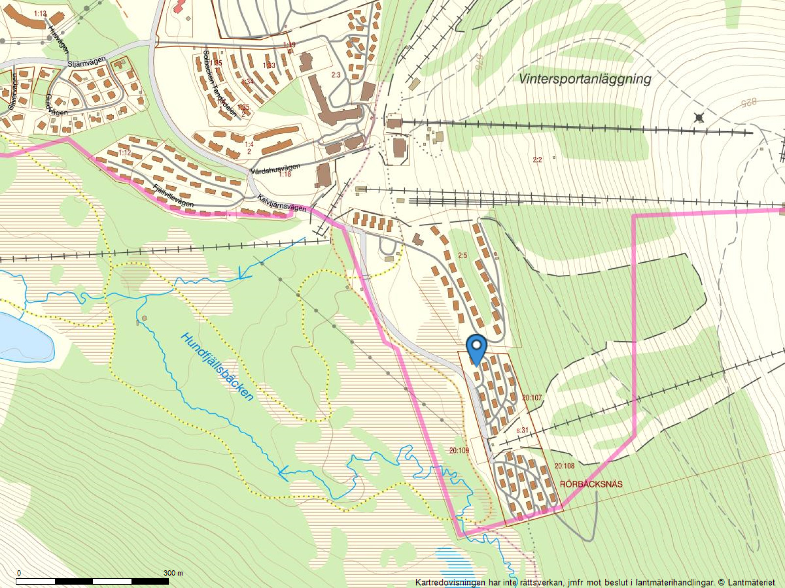 Fastighetskarta Röda Byn 1:3