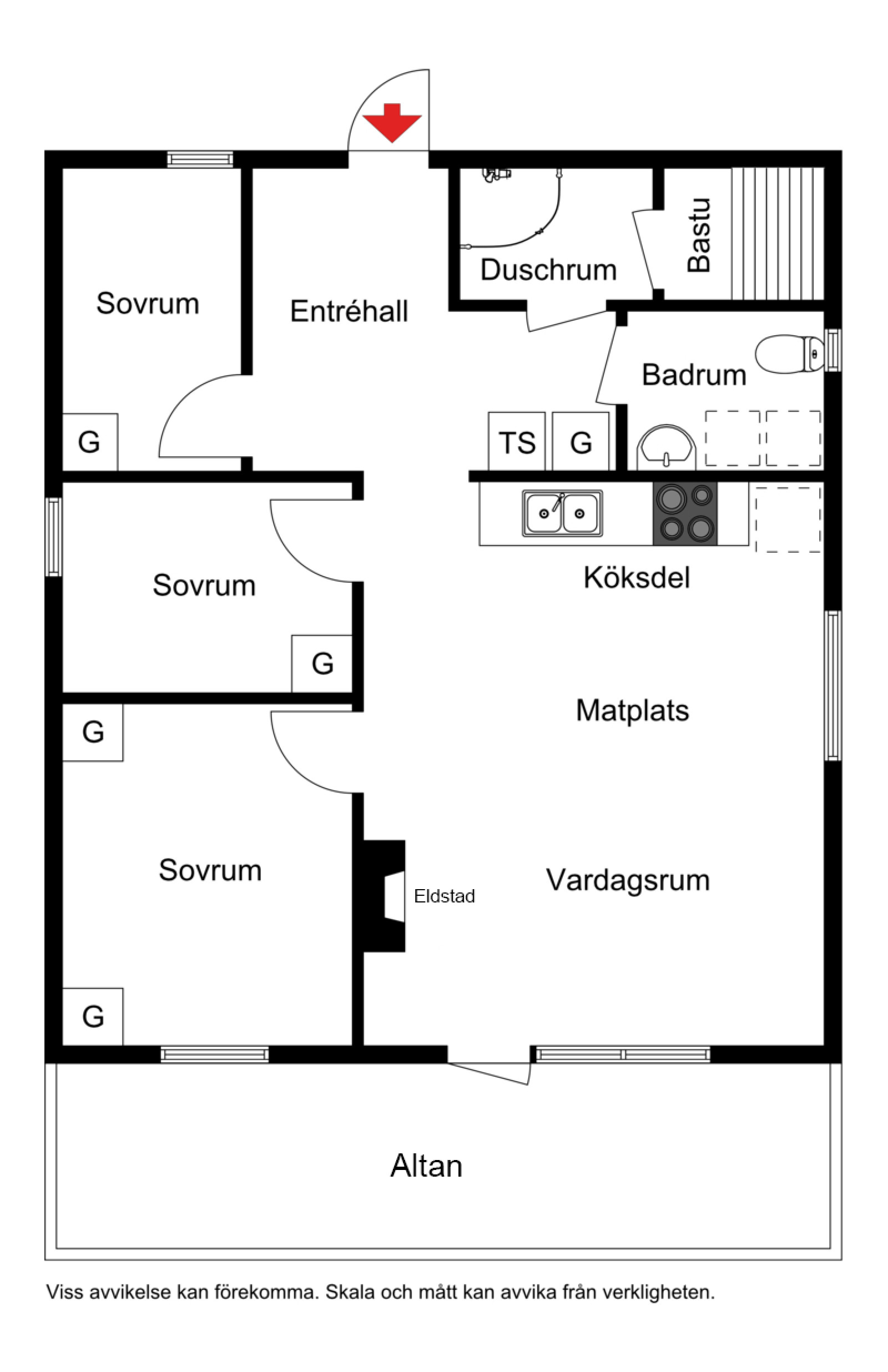 Planskiss Basvägen 14