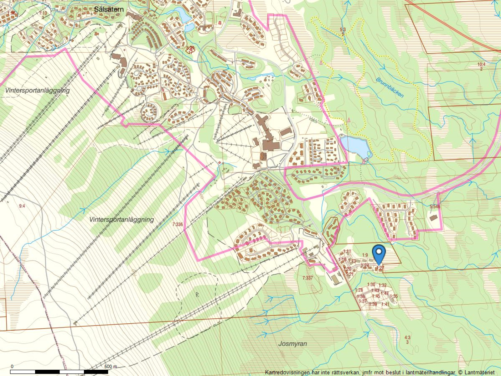 Fastighetskarta Fjällbäcken 15B