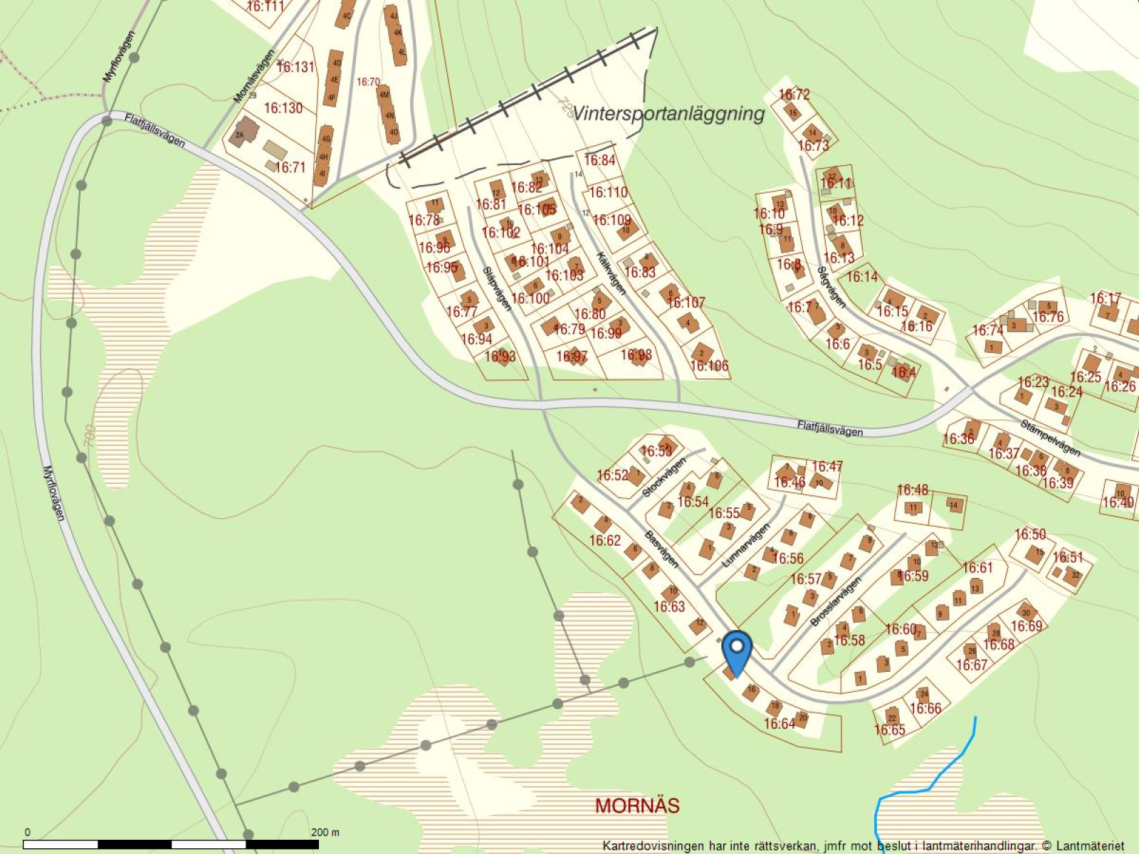 Fastighetskarta Basvägen 14
