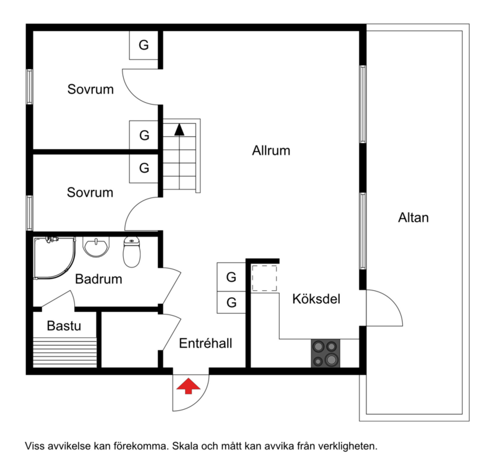 Planskiss Sätertjärn 12A (Aravägen)