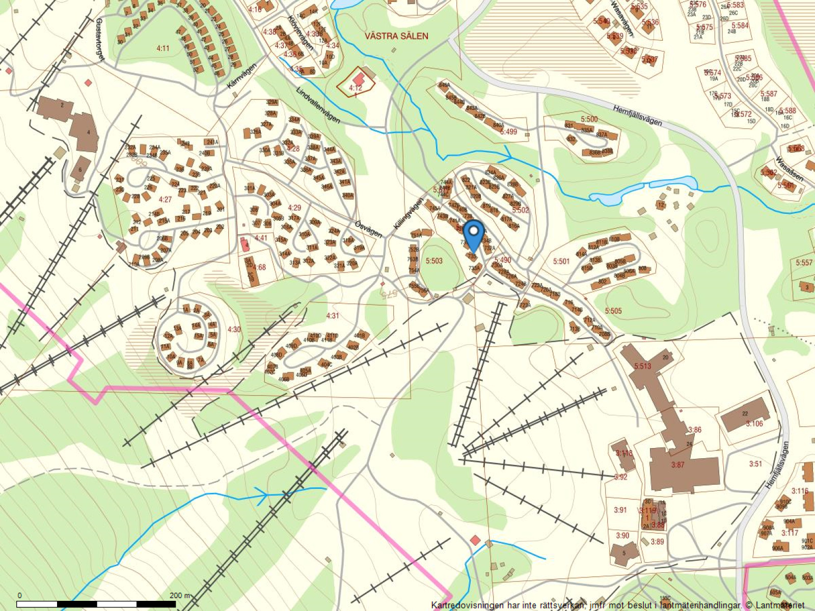 Fastighetskarta Vintergatan 737 U