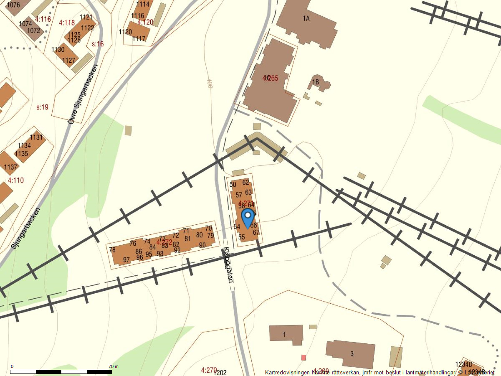Fastighetskarta Tranantorget 60