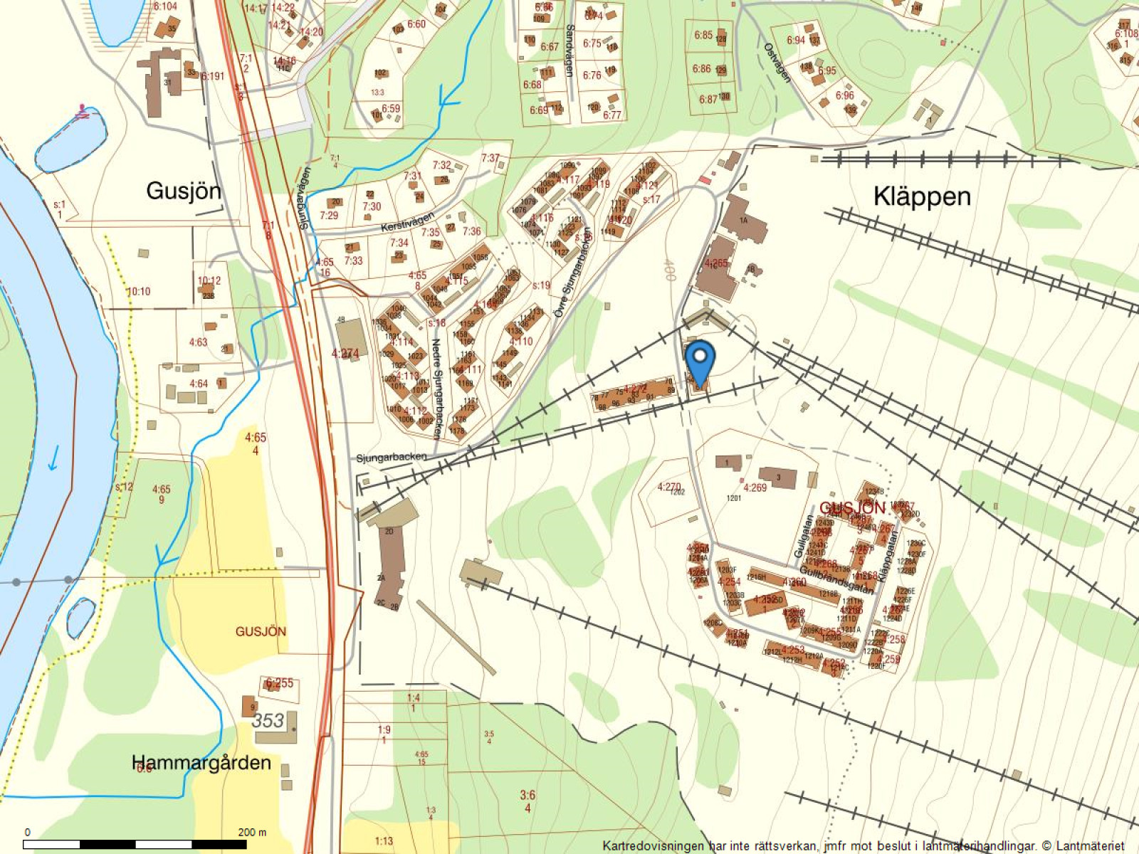 Fastighetskarta Tranantorget 60