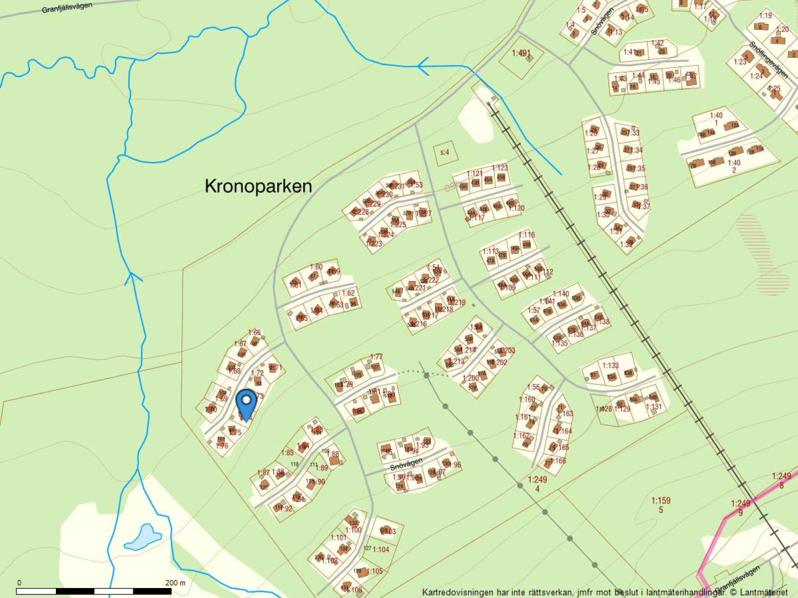 Fastighetskarta Snövägen 97