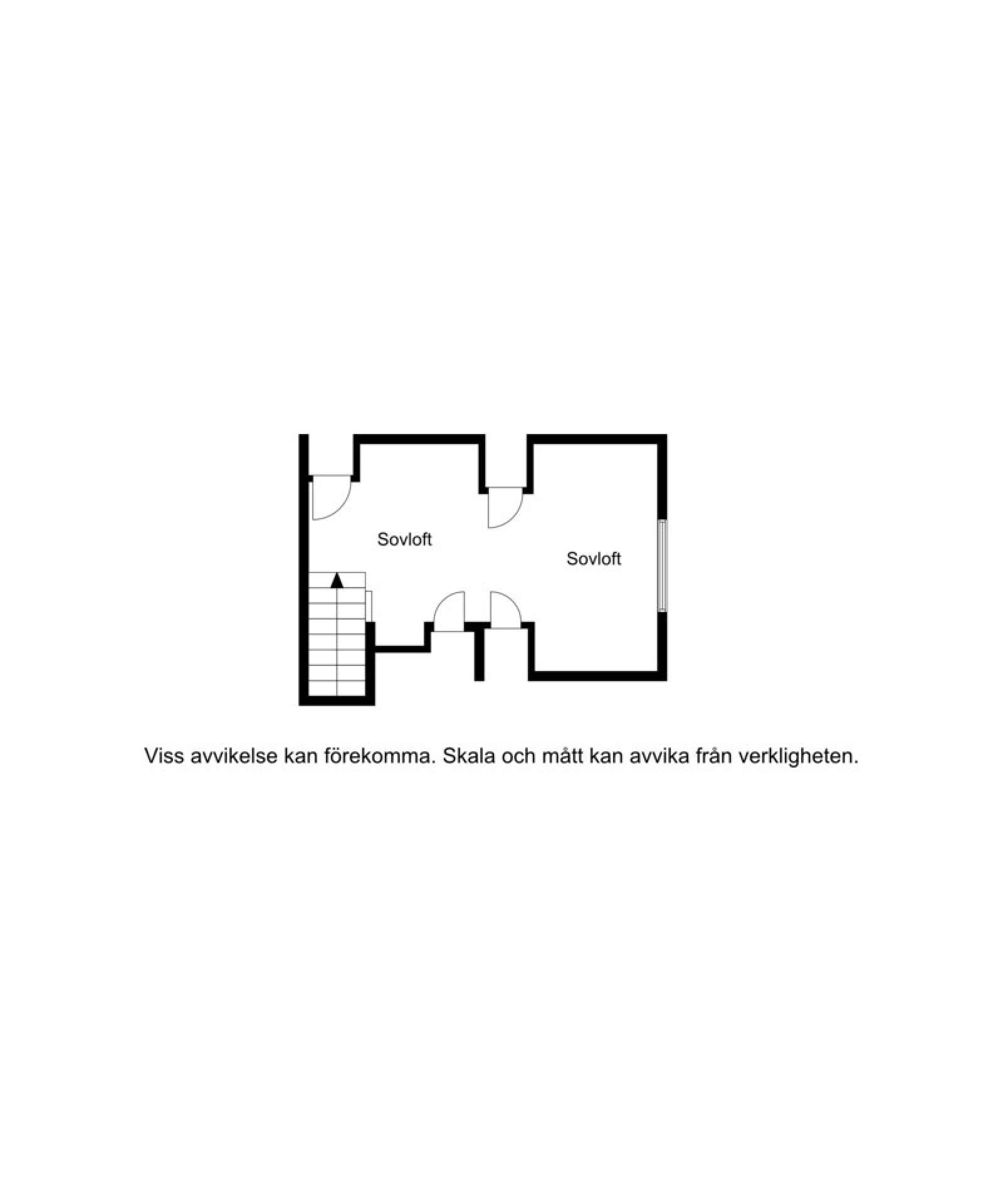 Planskiss loft, lägenhet A Kremlavägen 20