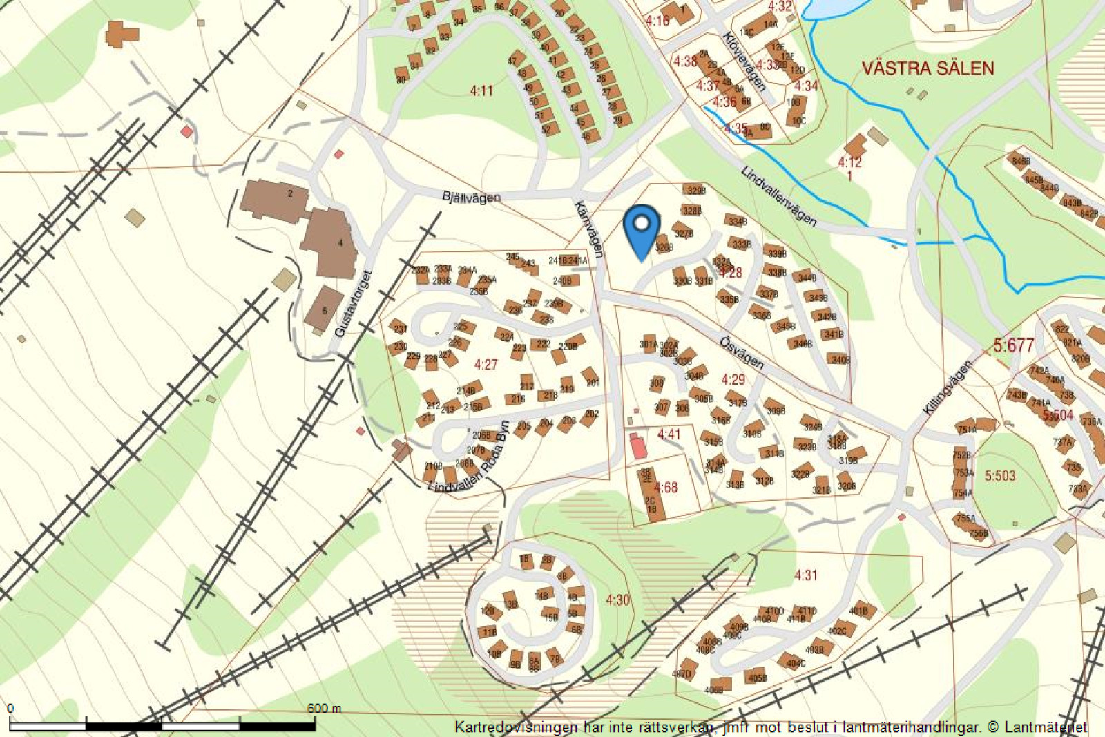 Fastighetskarta Blå byn 325 Ö
