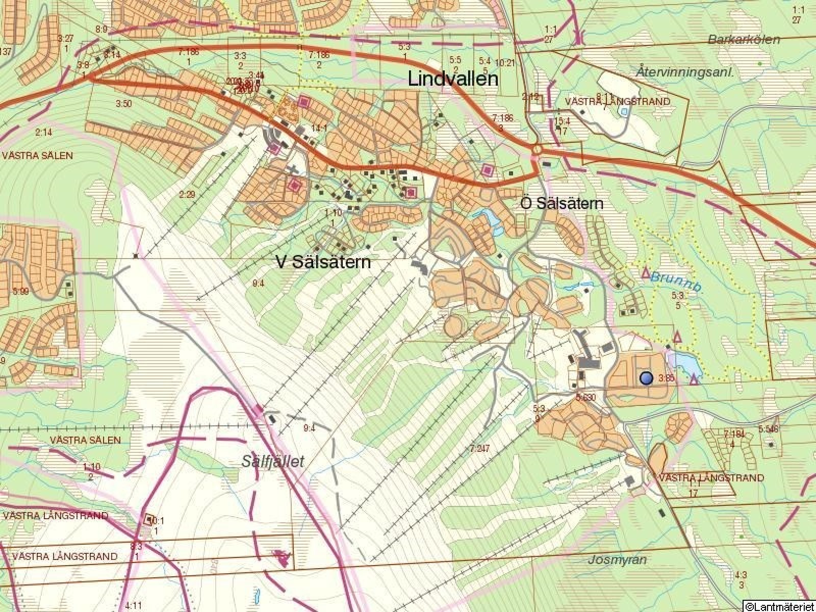 Fastighetskarta Gröna byn 519 A