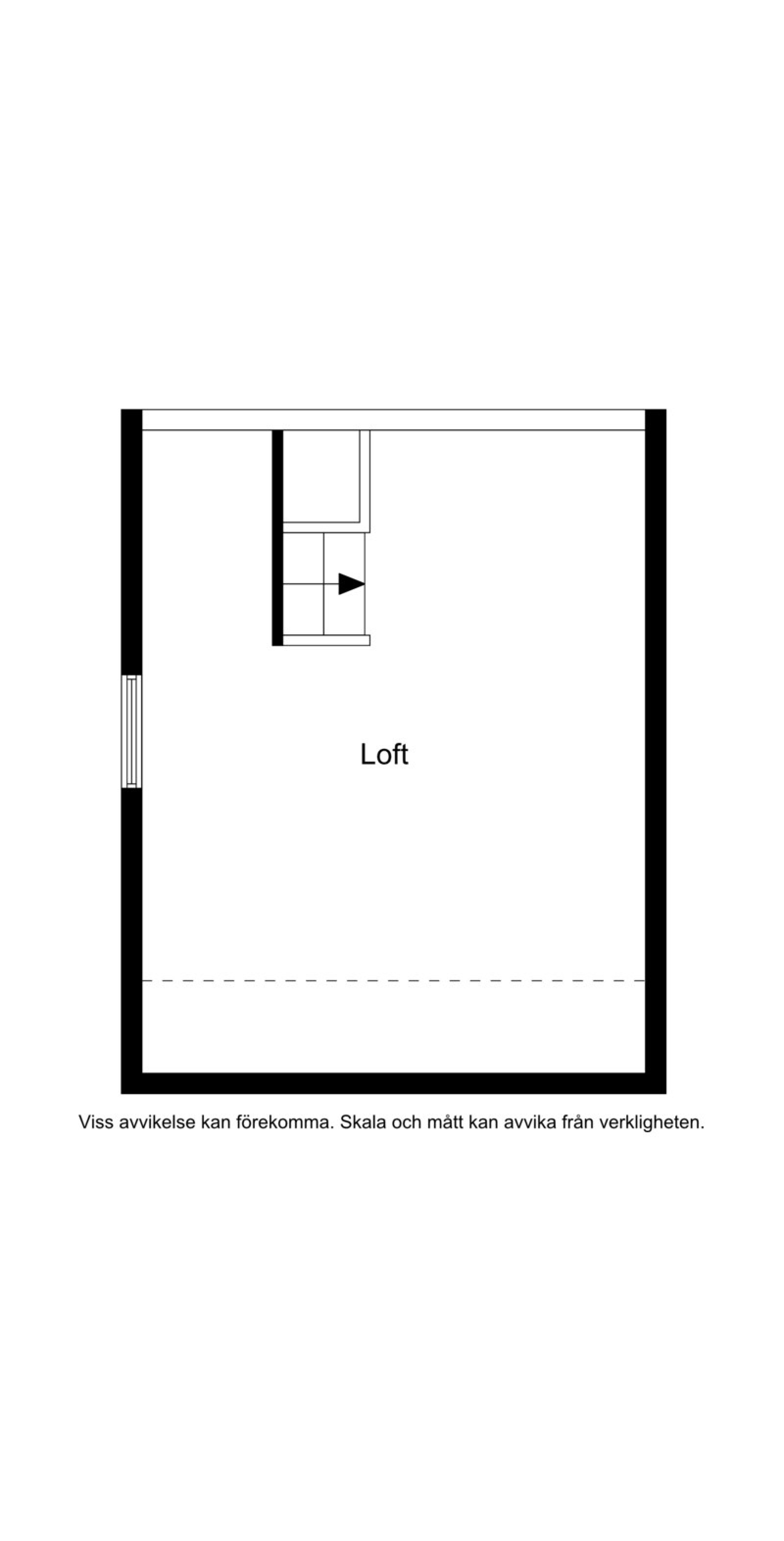 Planskiss loft Vrilbacken 8E