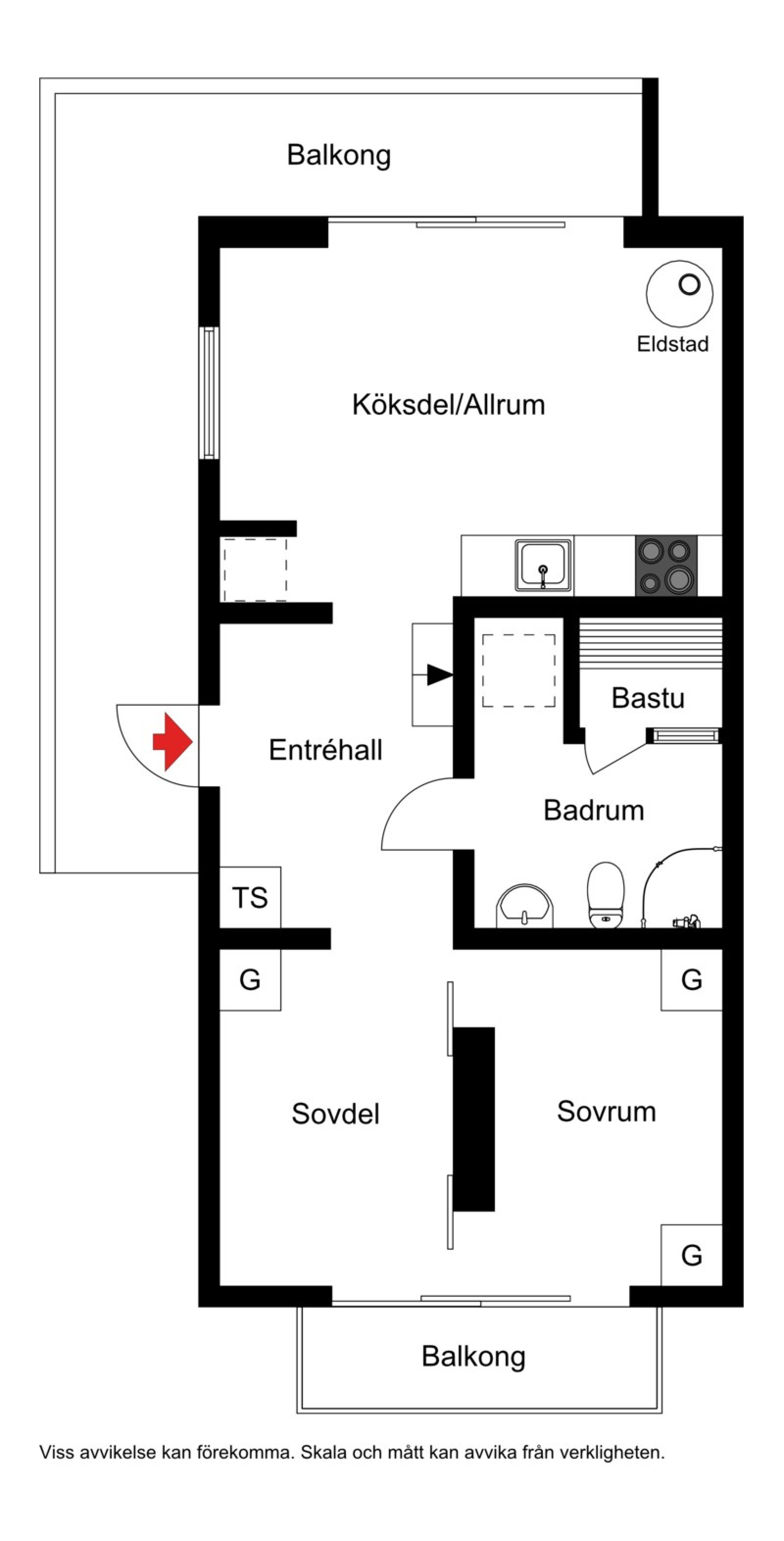 Planskiss Vrilbacken 8E