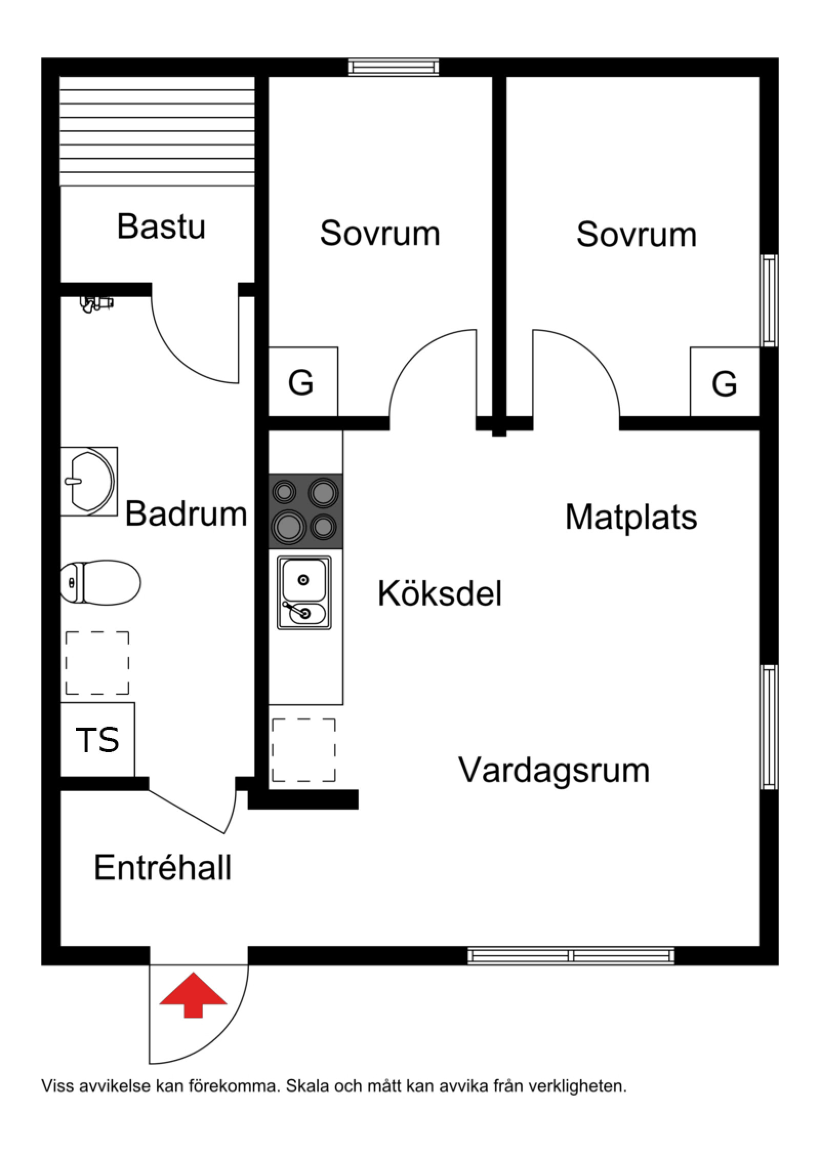 Planskiss Kvarnvägen 404C