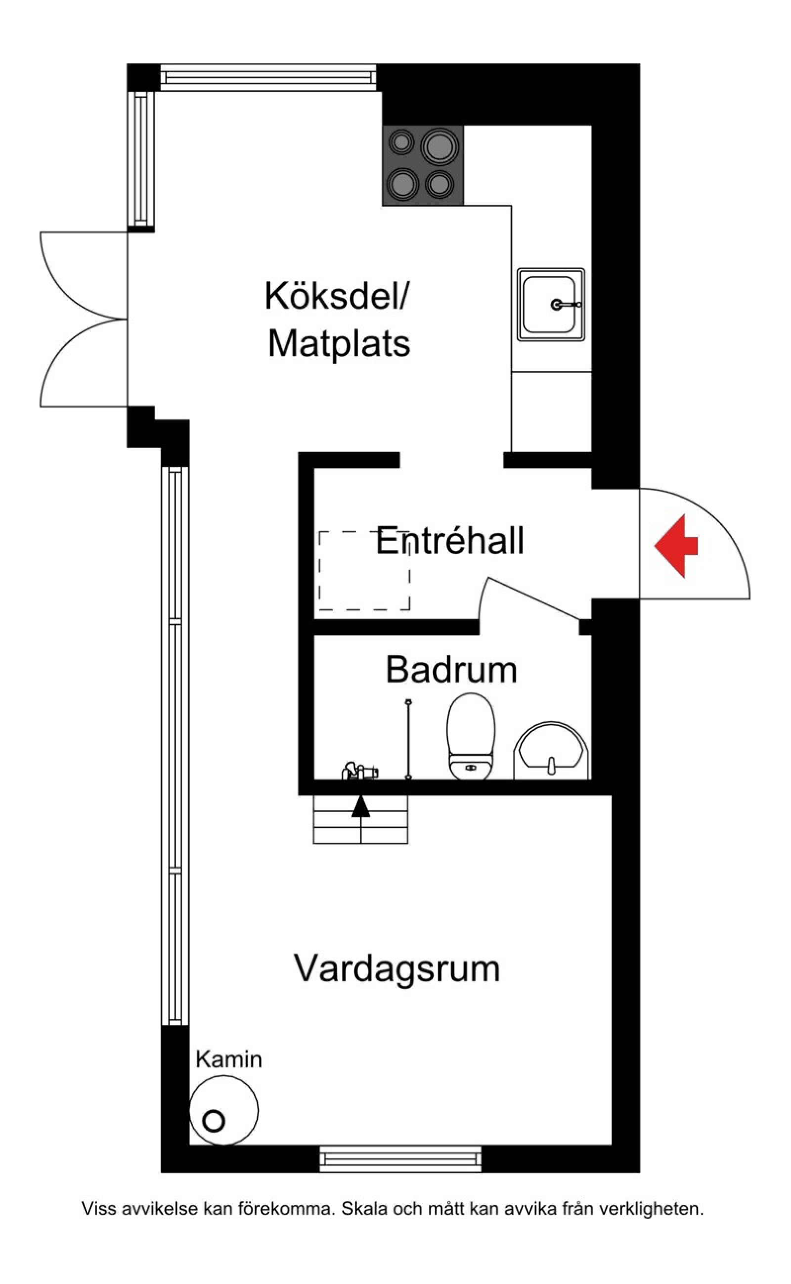 Planskiss Hjortstigen 21A