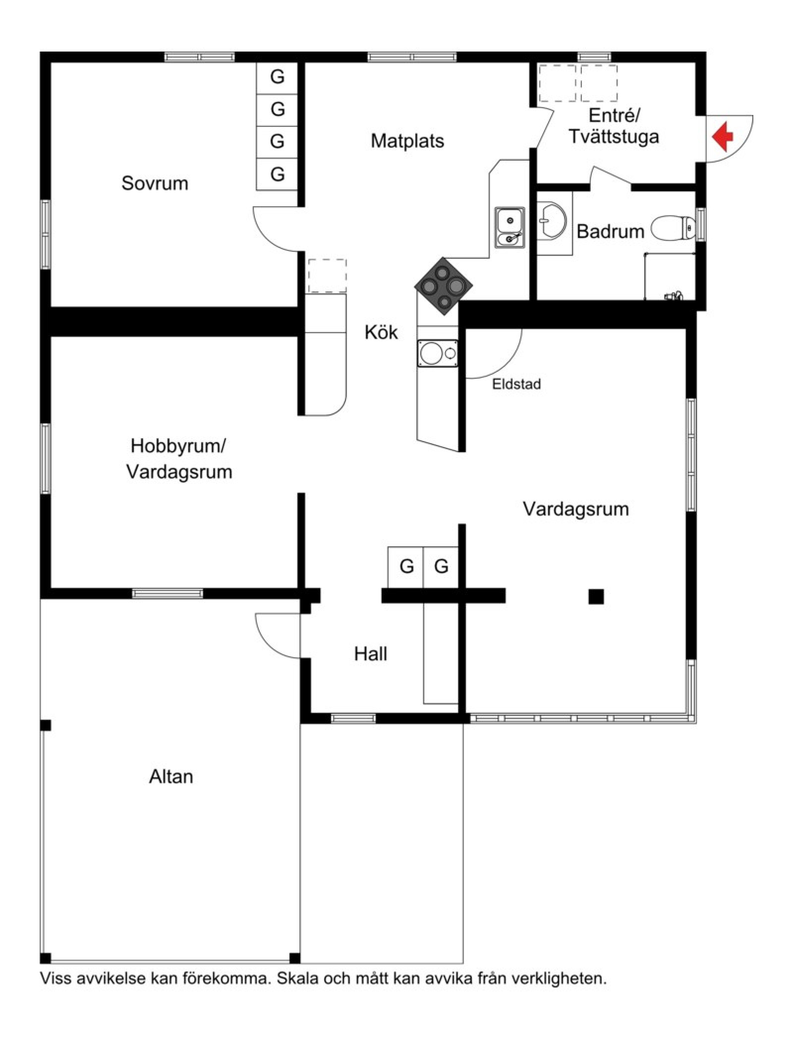 Planskiss Josvallen 6