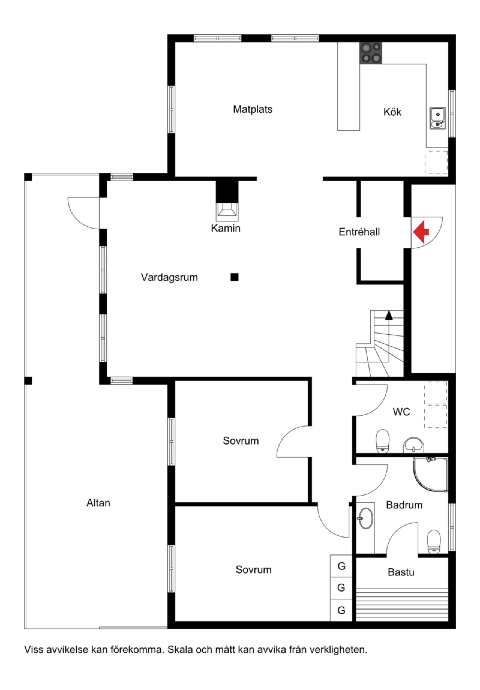 Planskiss Ersbo Stinas väg 6