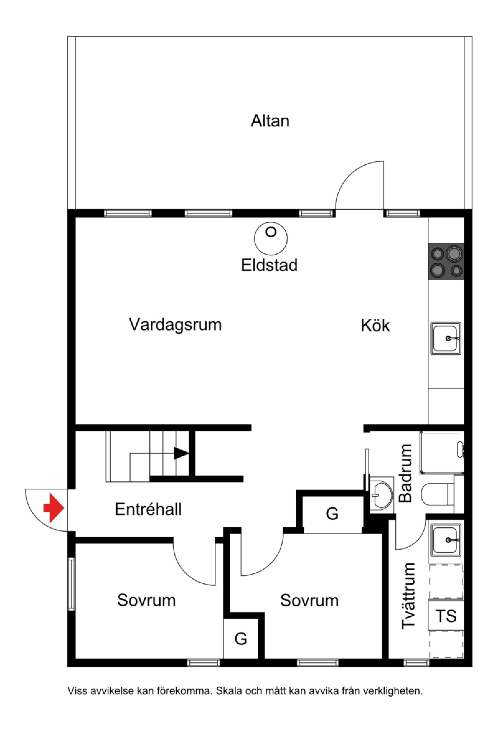Planskiss Martebäcken 70A