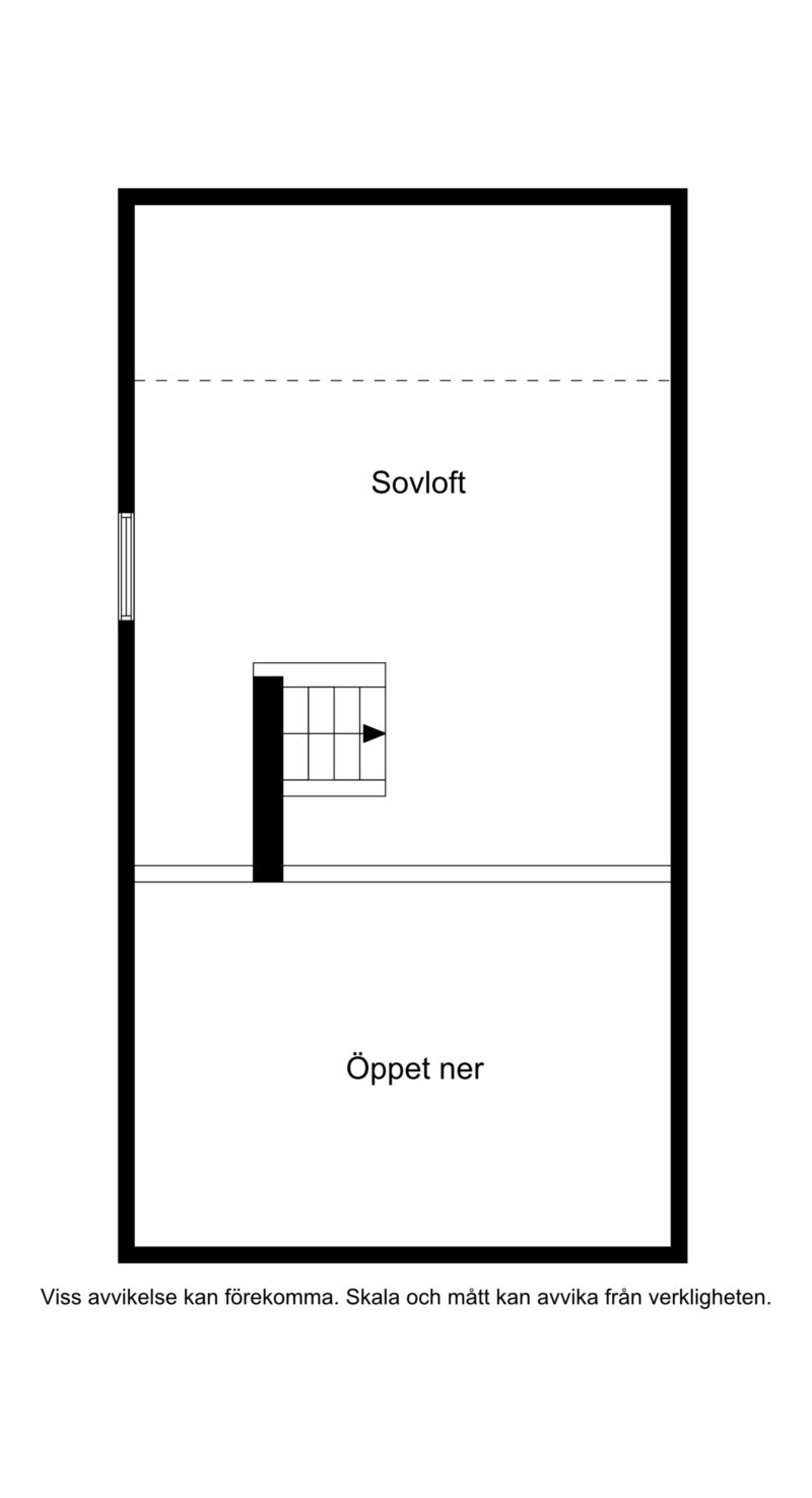 Planskiss loft Vrilbacken 1F