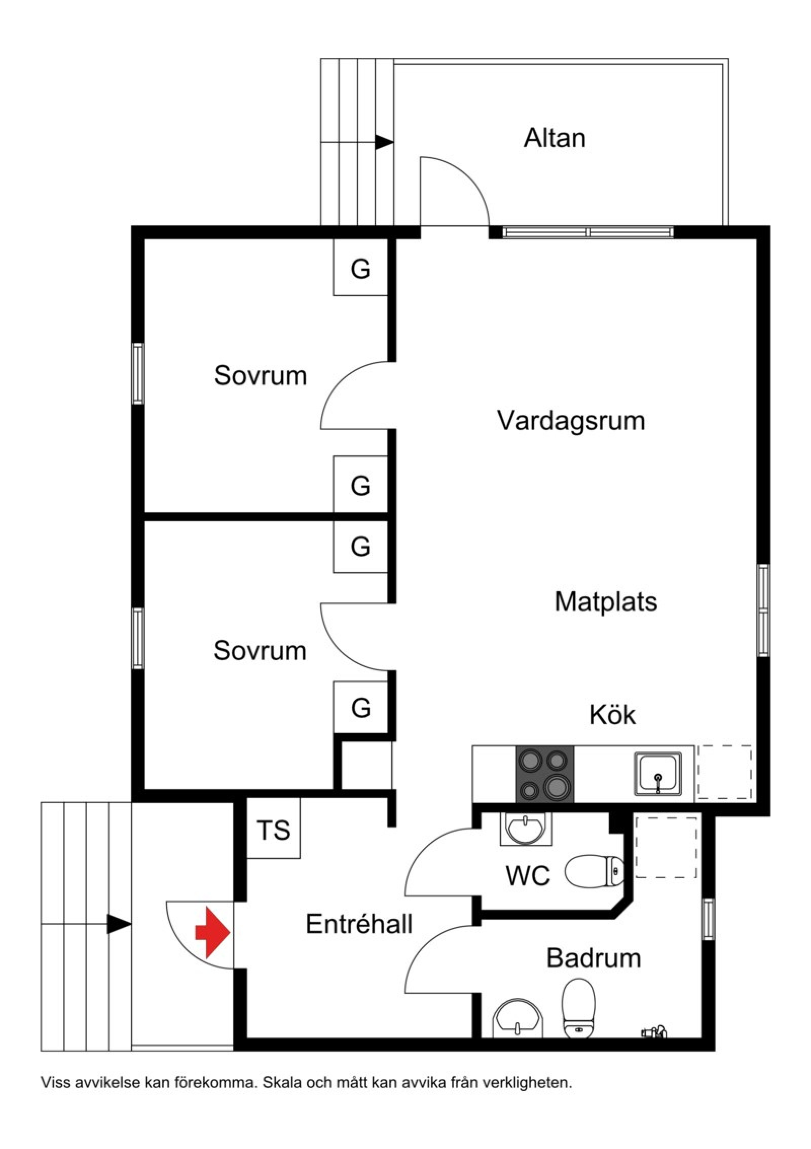 Planskiss Förarvägen 11