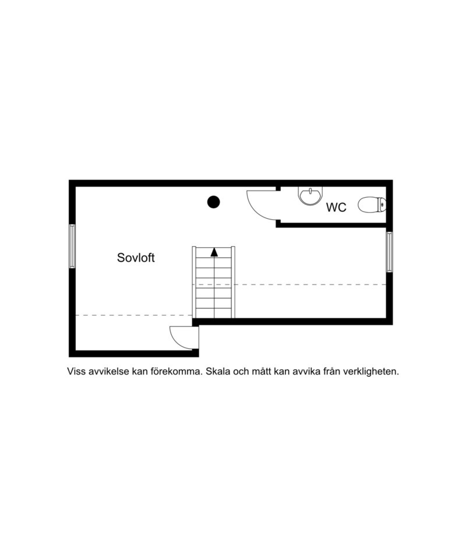 Planskiss loft Fjällsåsen 8A