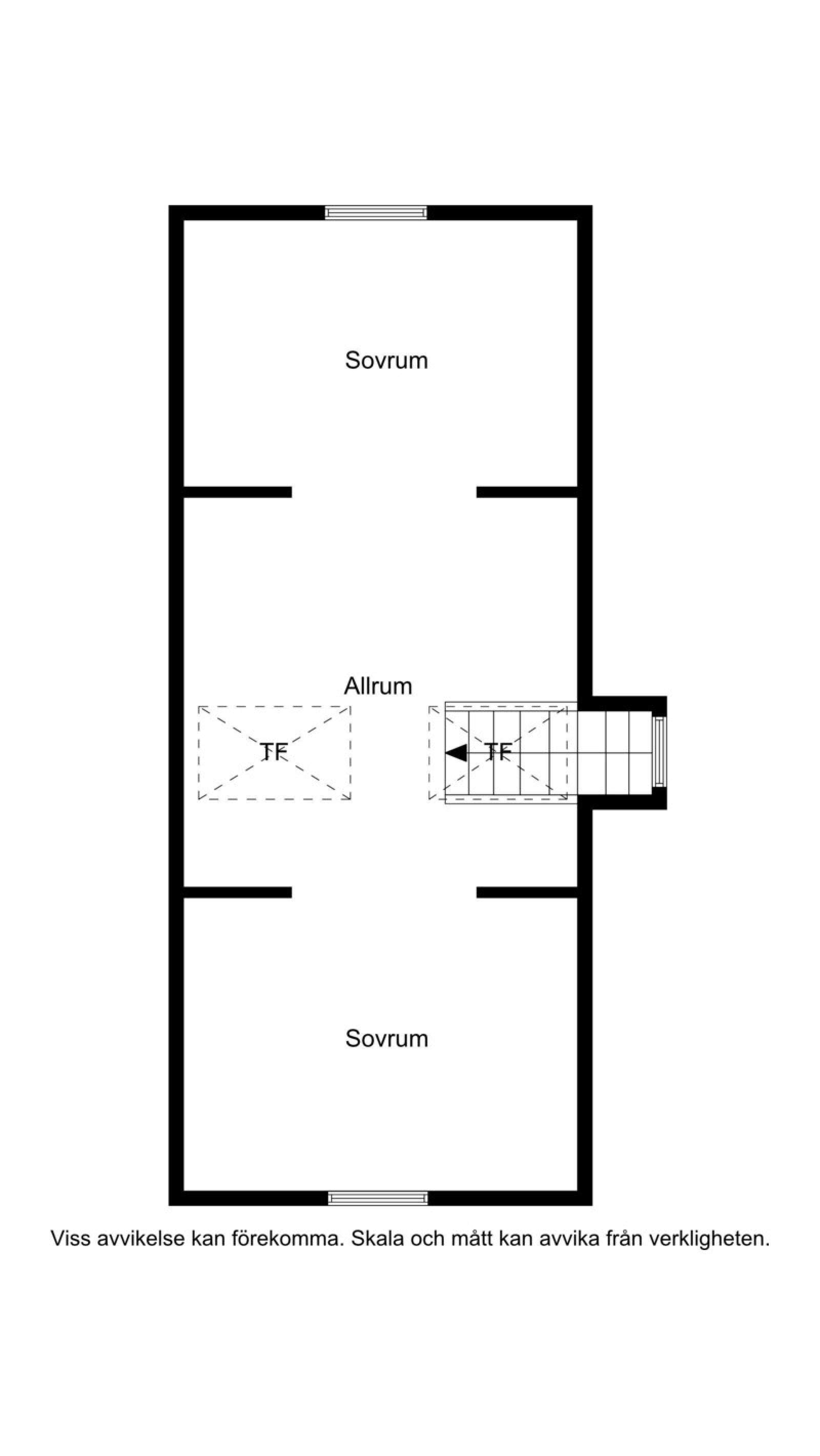 Planskiss övervåning Snövägen 58B