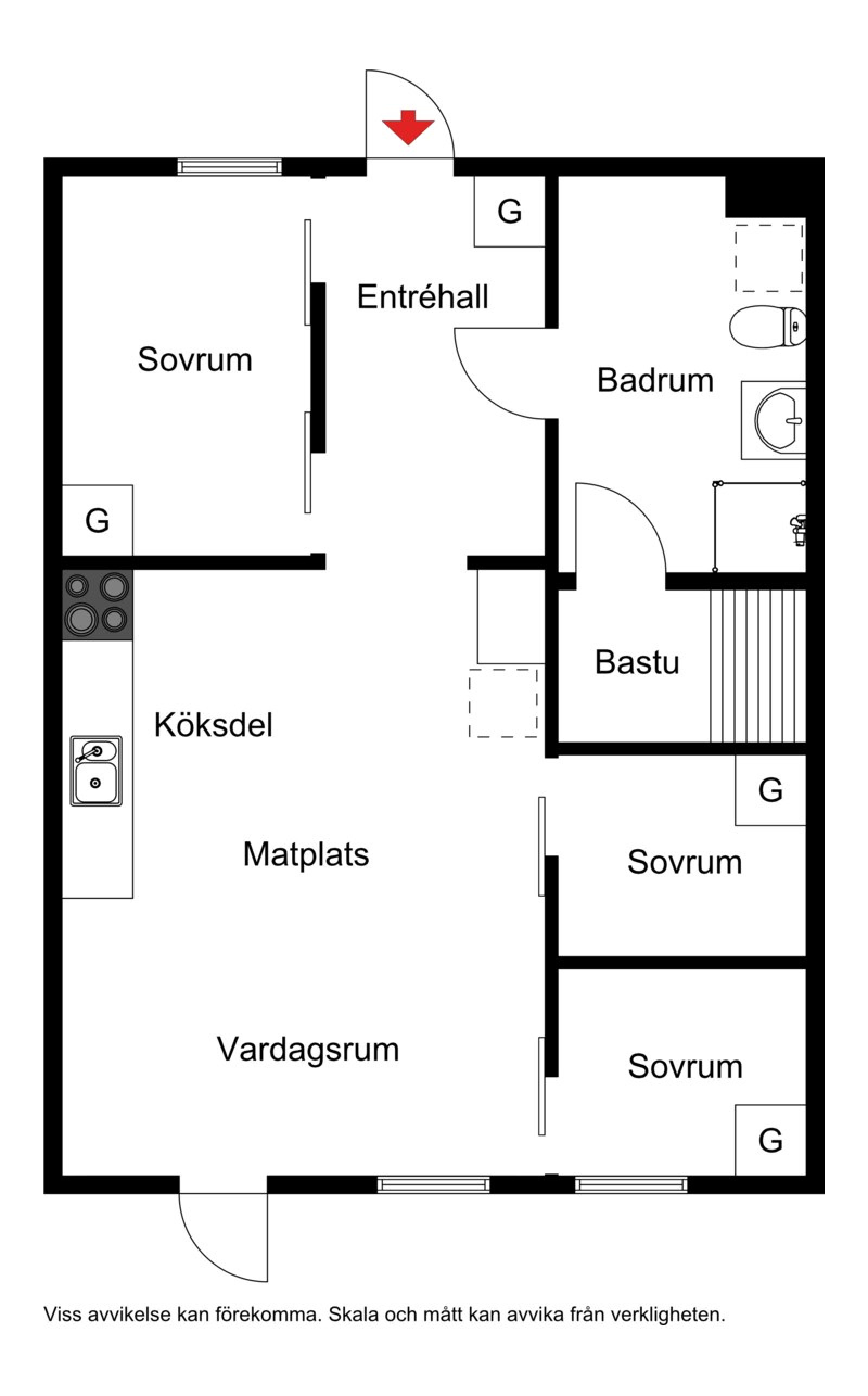 Planskiss Torglägenheterna 4
