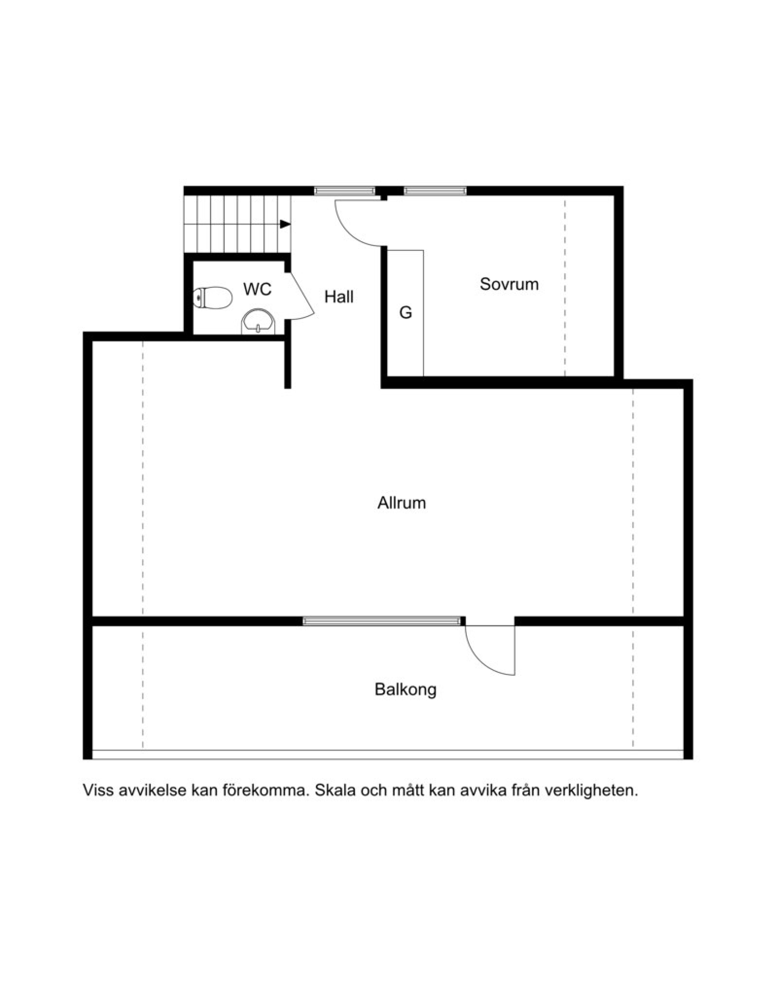 Planskiss öv Gilleråsvägen 55