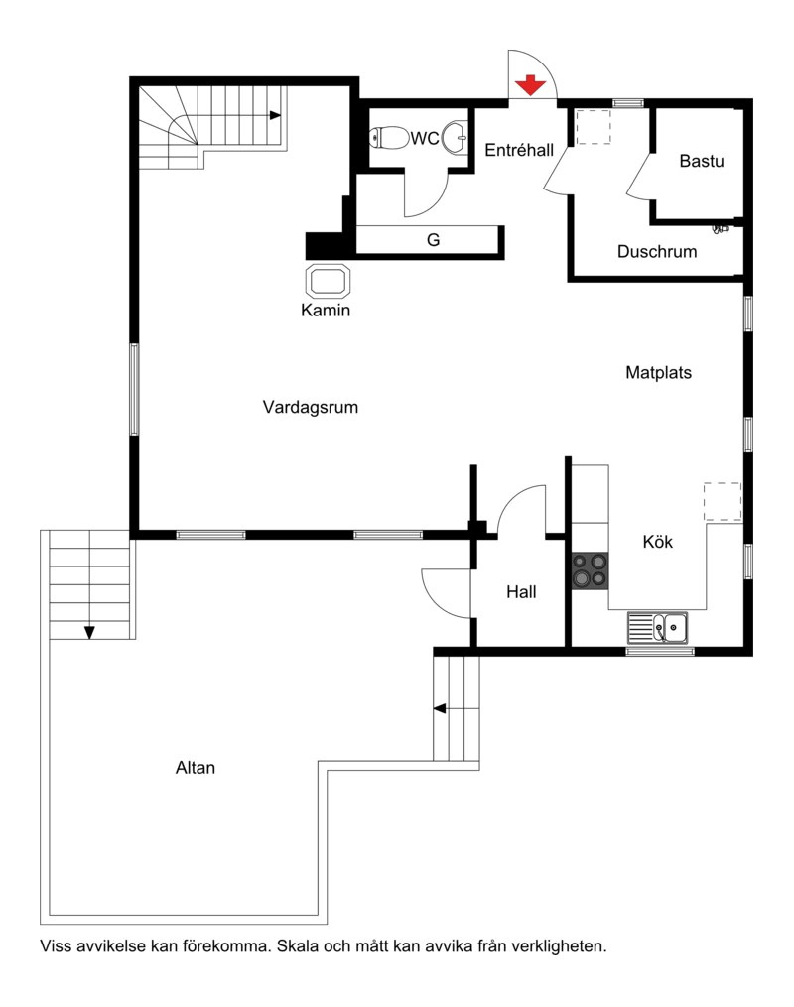 Planskiss Gilleråsvägen 55