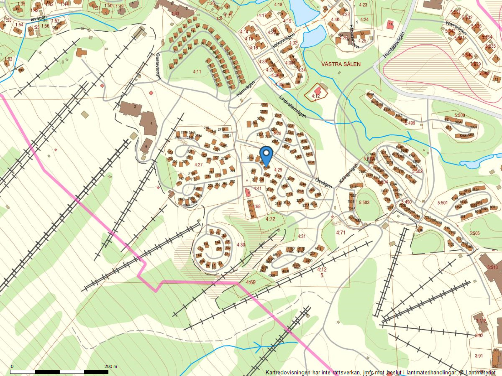 Fastighetskarta Blå byn 303U