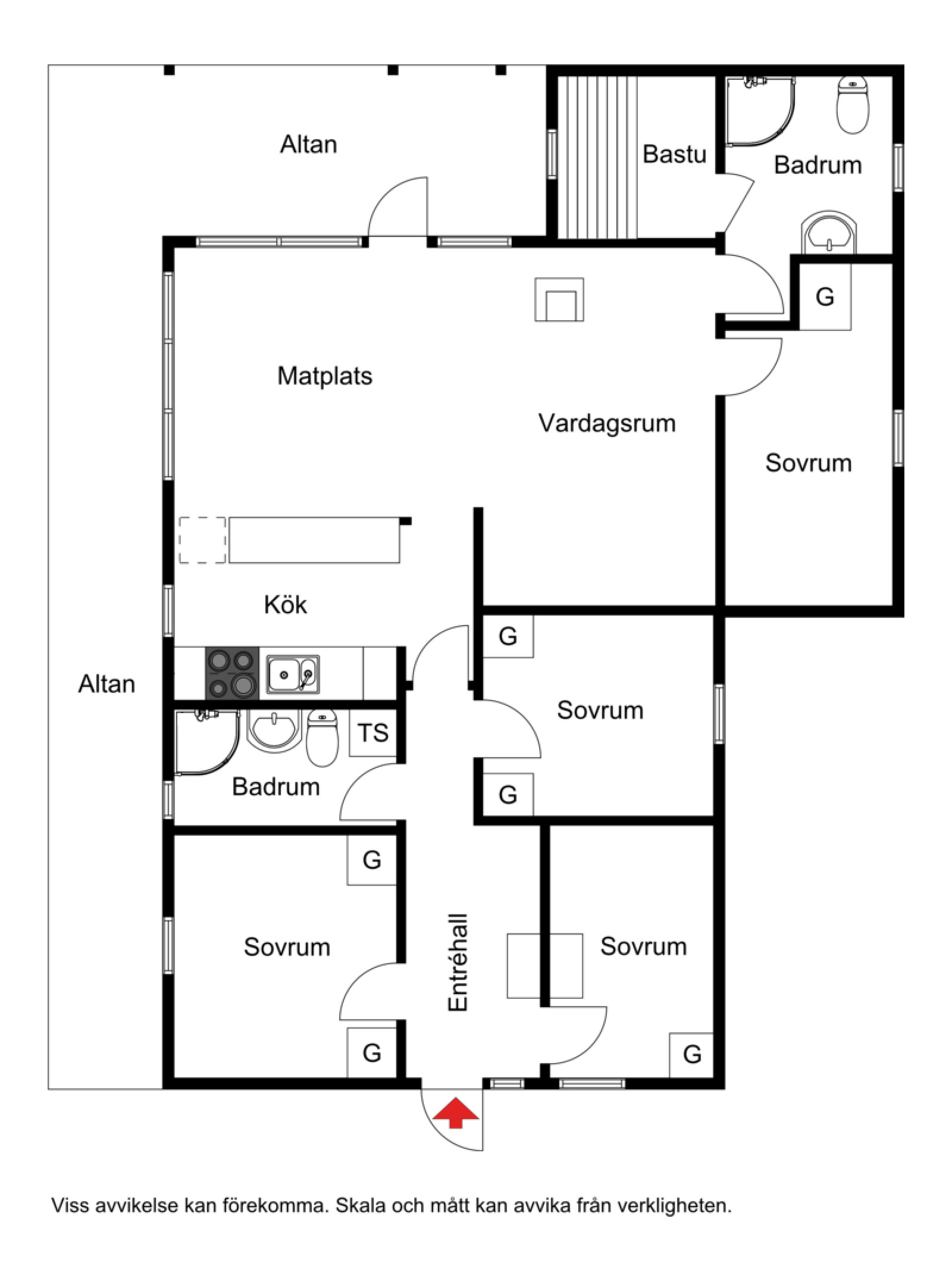 Planskiss Krusmossvägen 22