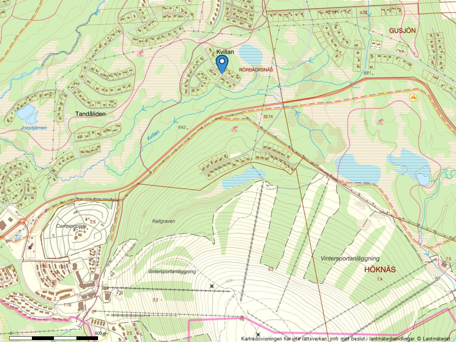 Fastighetskarta Gilleråsvägen 55