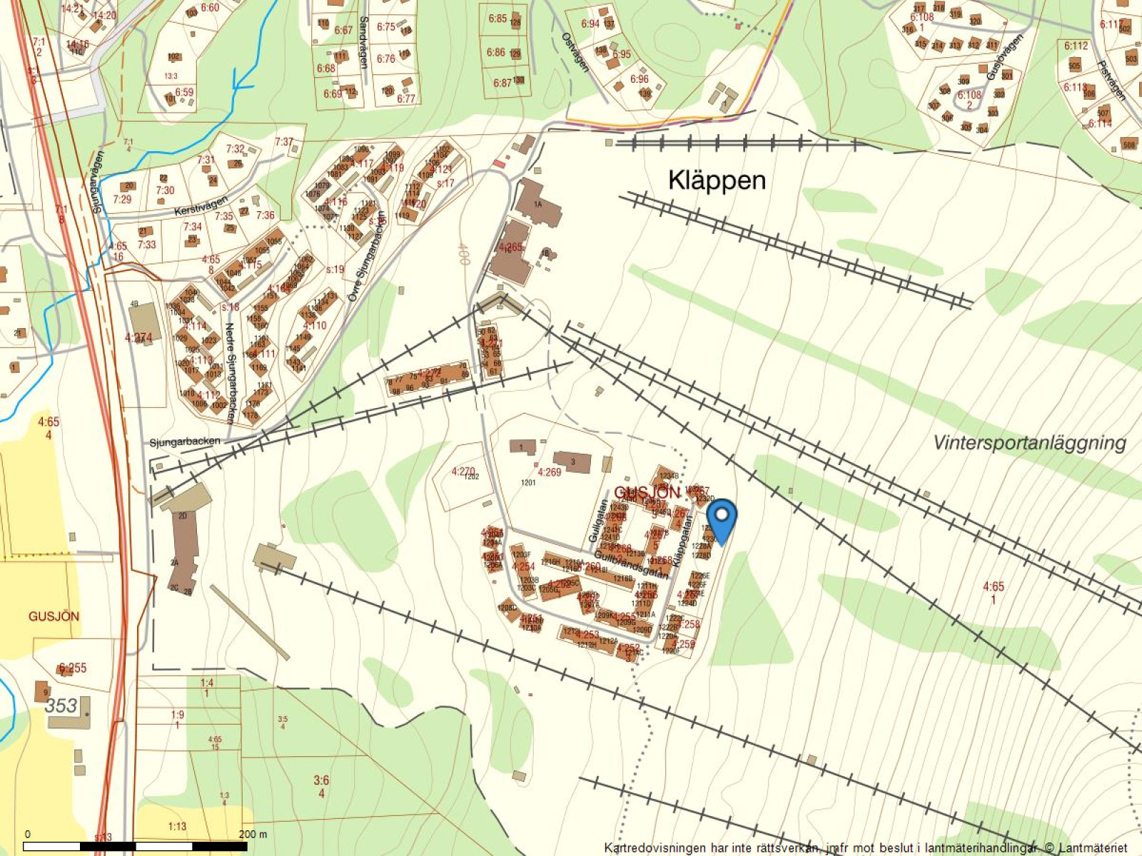 Fastighetskarta Kläppgatan 1230F