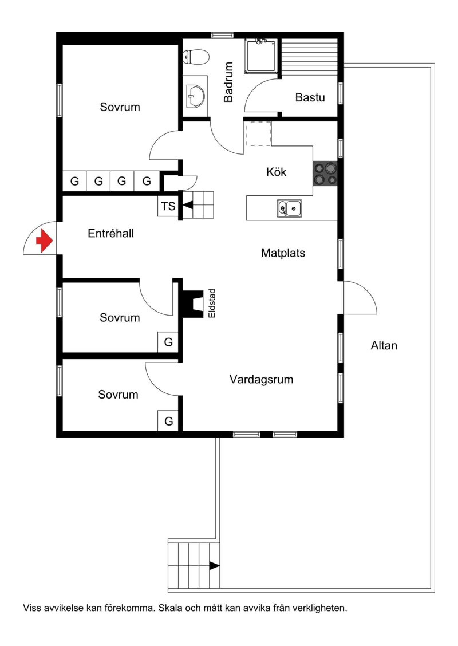 Planskiss Snövägen 24