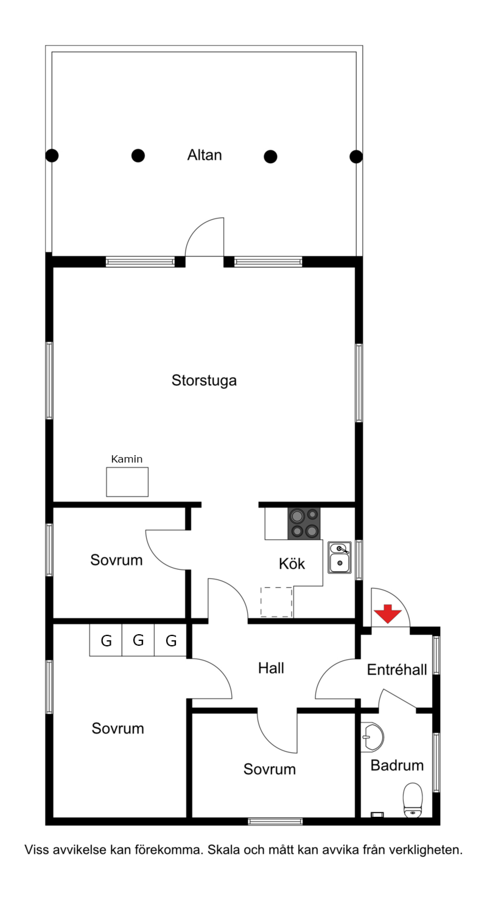 Planskiss Häxringsvägen 5