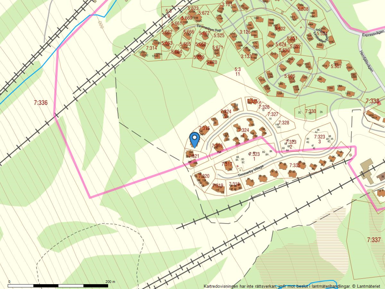 Fastighetskarta Timmerby Village 26D