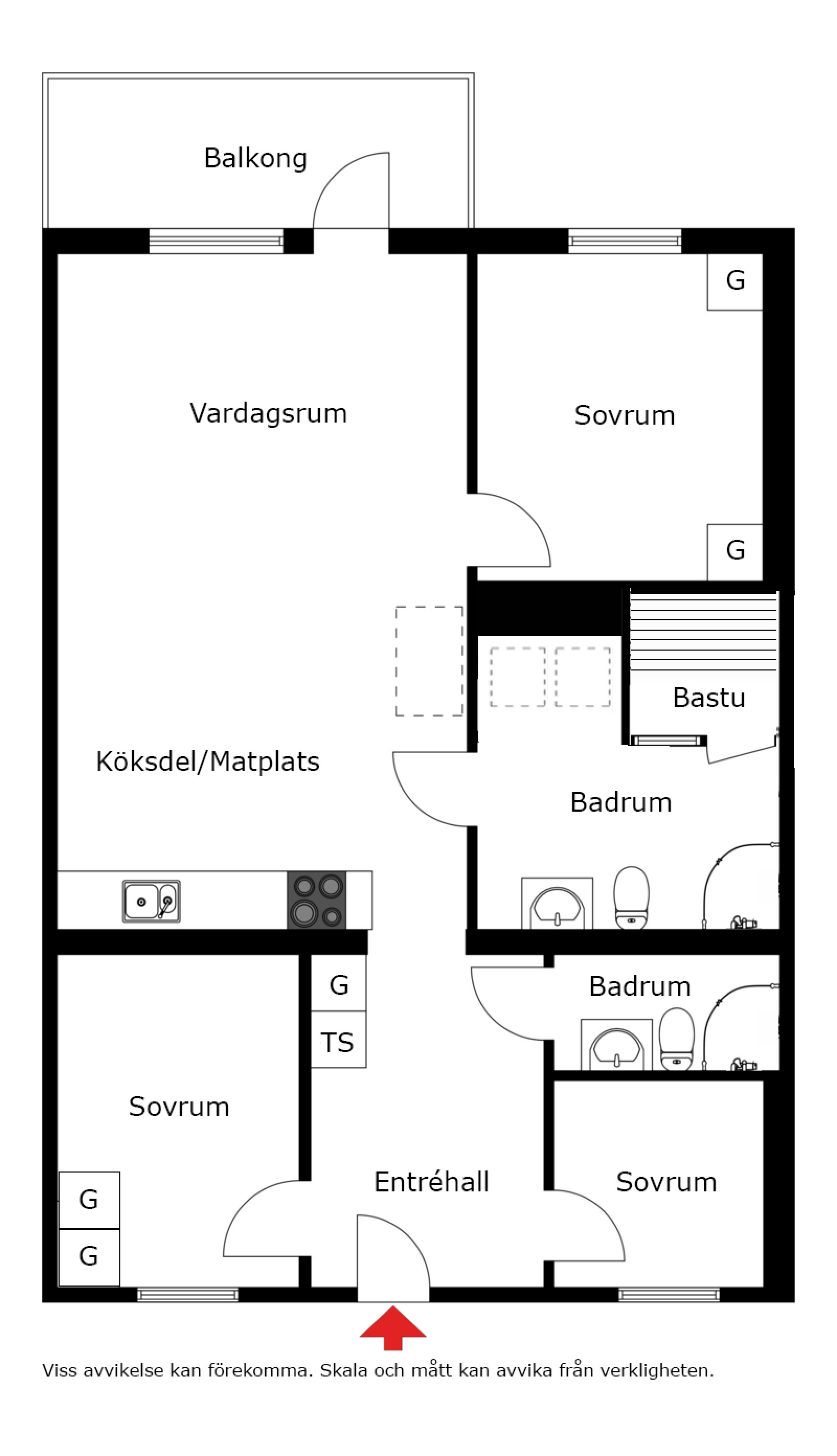 Planskiss Tranantorget 84