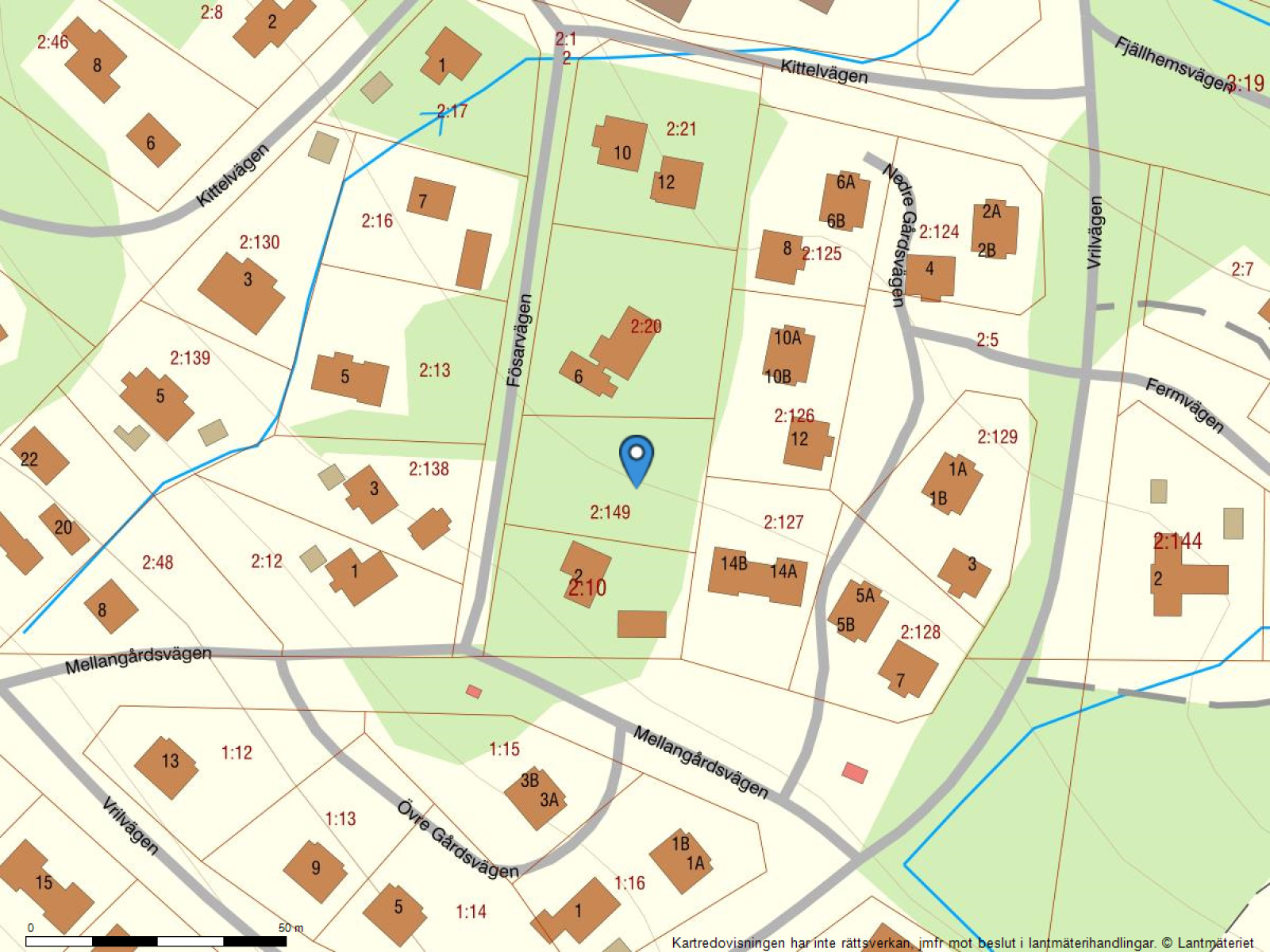 Fastighetskarta Fösarvägen 4