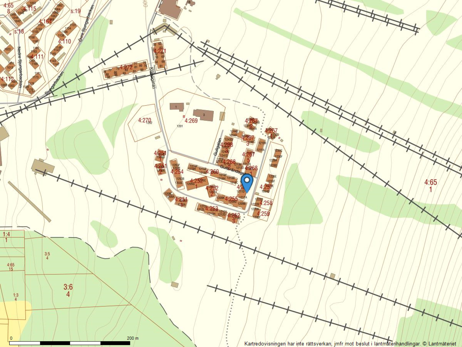 Fastighetskarta Kläppgatan 1211 C