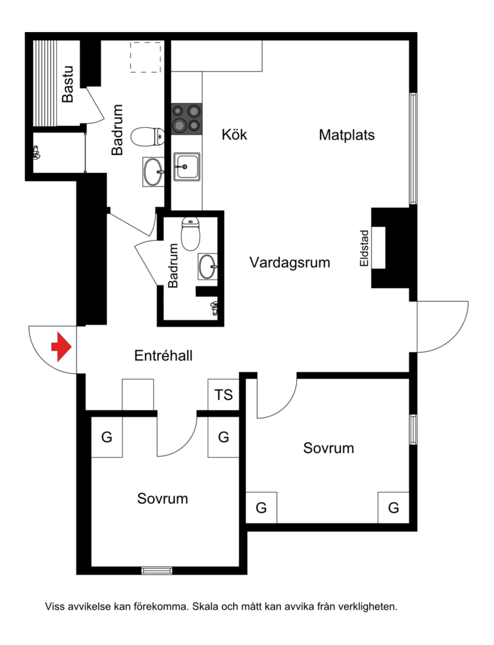 Planskiss Timmerby Village 25C