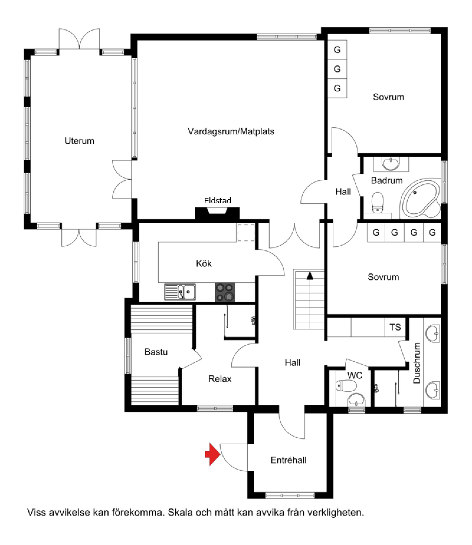 Planskiss Pistvägen 531 & 530