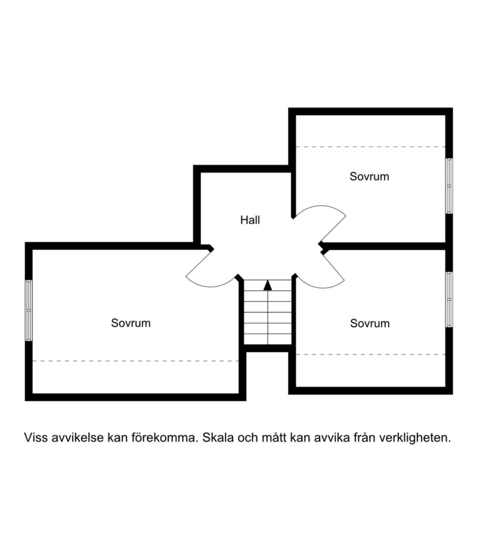 Planskiss loft Pistvägen 531 & 530