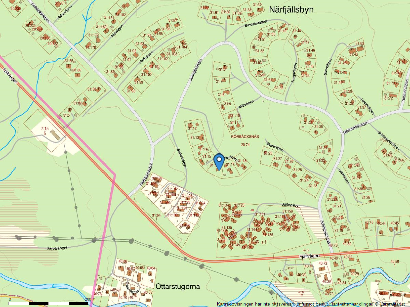 Fastighetskarta Vallavägen 10