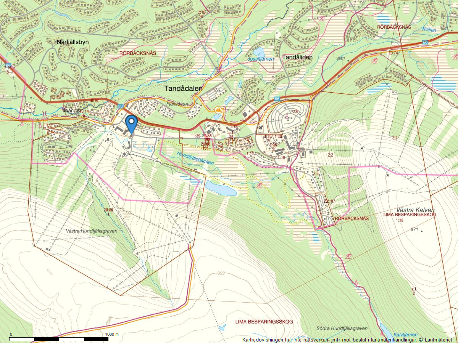 Fastighetskarta Hundfjällscenter 310