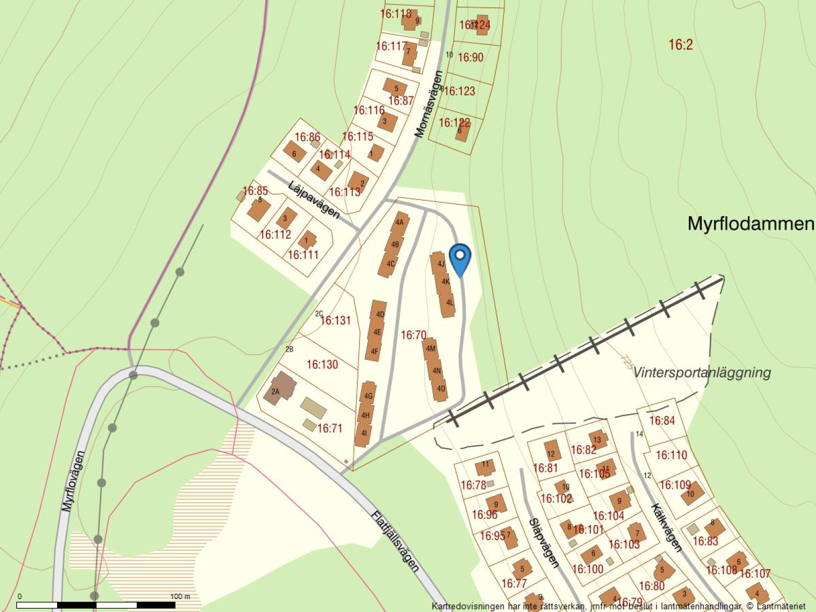 Fastighetskarta Myrflocenter lgh 21 (Mornäsvägen 4)