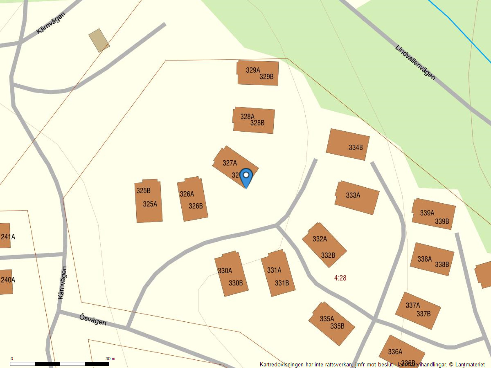 Fastighetskarta Blå Byn 327U