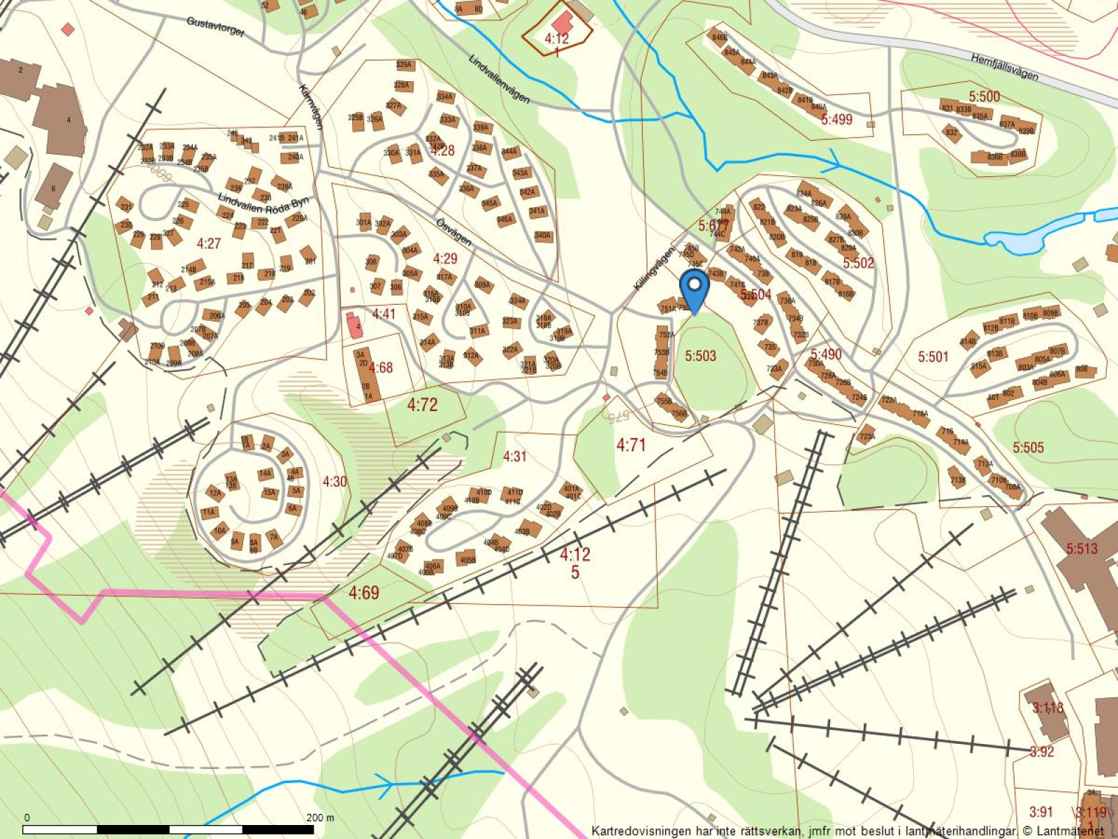 Fastighetskarta Kopparbyn 750U