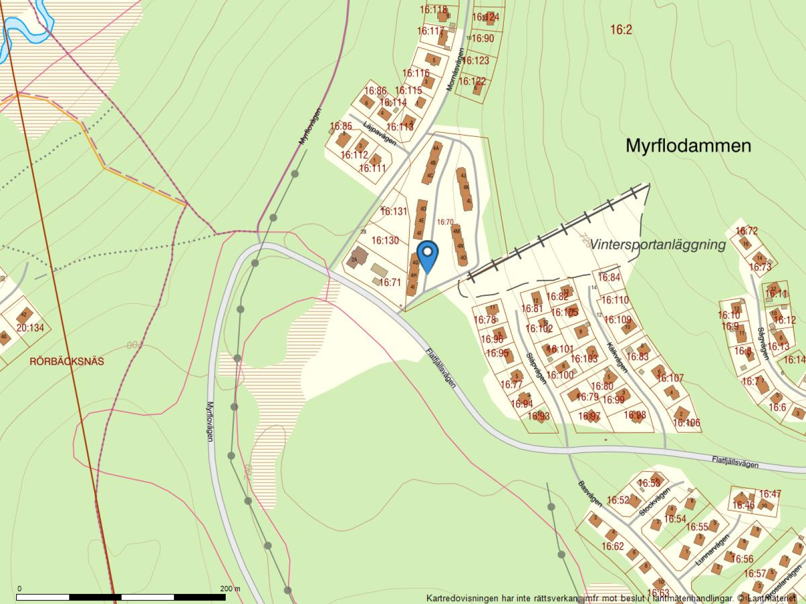 Fastighetskarta Myrflocenter lgh 13 (Mornäsvägen 4)